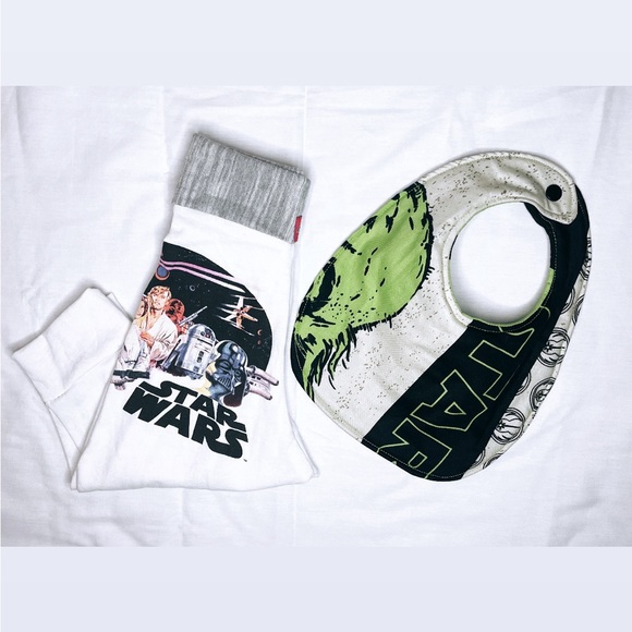 Reworked Star Wars Baby set- Handmade Baby Clothing, Clothing repurposed - Picture 1 of 4